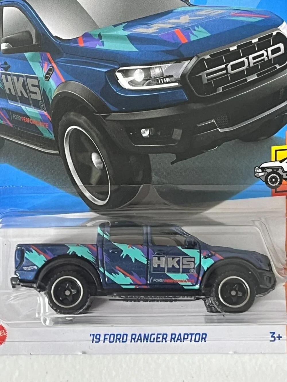 Hot Wheels 2024 Ford Ranger Raptor HW Hot Trucks 2/10 Blue Diecast NOC